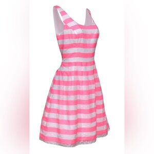 Lilly Pulitzer Pink & White Striped Dress 00 0